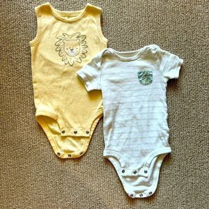 Cat & Jack set of two summer onesies 12 mos